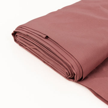 Cinnamon Rose Polyester Fabric Bolt, DIY Craft Fabric Roll 54"x10 Yards