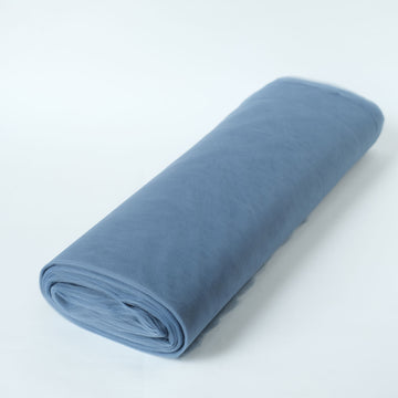 Dusty Blue Tulle Fabric Bolt, DIY Craft Fabric Roll 108"x50 Yards