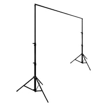 Metal DIY Adjustable Heavy Duty Pipe and Drape Stand Set, Portable Photo Backdrop Kit 10ft