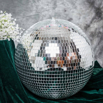 Create a Magical Atmosphere with the Large Silver Foam Disco Mirror Ball