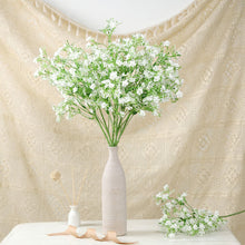 4 Stems 27 Inch White Artificial Silk Babys Breath Gypsophila Flowers