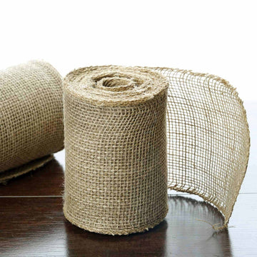 Natural Burlap Fabric Roll for Rustic Charm