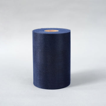 Navy Blue Tulle Fabric Bolt, Sheer Fabric Spool Roll For Crafts 6"x100 Yards