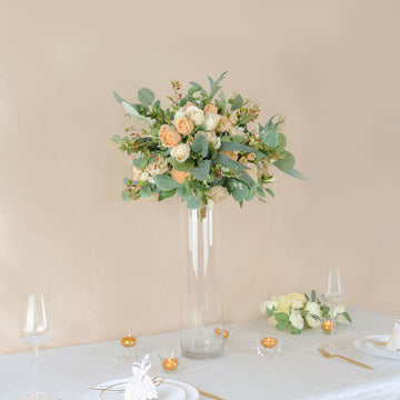 Clear Cylinder Glass Flower Vases - Perfect for Stunning Event Decor