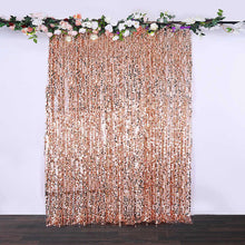 Blush Big Payette Sequin Backdrop Drape Curtain, Photo Booth Event Divider Panel - 8ftx8ft