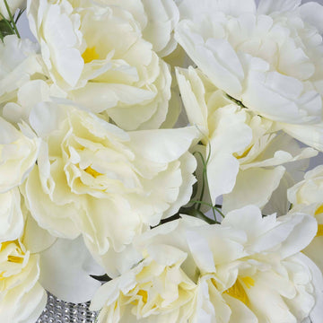 Create Unforgettable Moments with Ivory Silk Peony Flower Arrangements