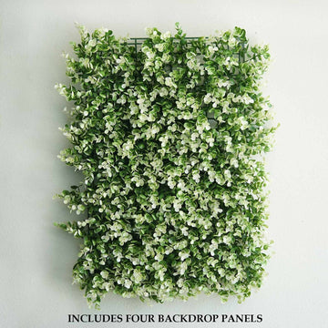 Elevate Your Event Decor with the Green/White Backdrop Mat