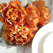 11 Inch Orange Peonies Flower Bouquet