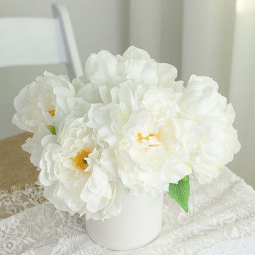 Create Unforgettable Wedding Decorations with White Peony Sprays