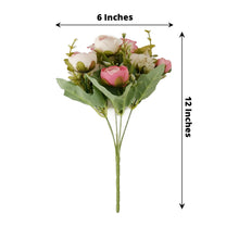 Silk Pink Mini Ranunculus 4 Pack Of 12 Inch Flowers