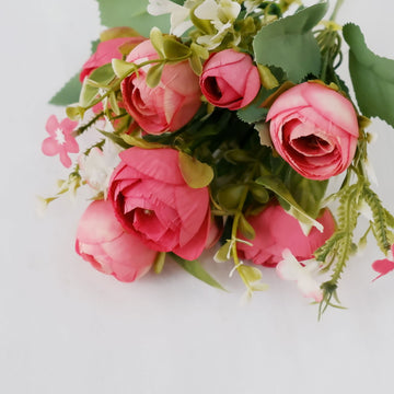 Create Unforgettable Memories with Red Mini Ranunculus Silk Flowers