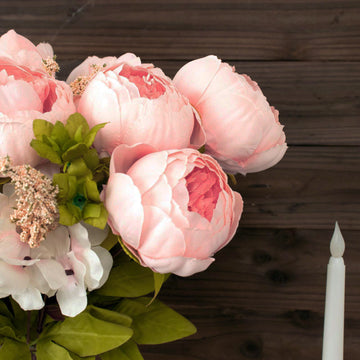 Create Stunning Event Decor with Pink Silk Peony Flower Arrangements