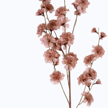 Bring Life to Your Event with Dusty Rose Artificial Silk Carnation Flower Stems
