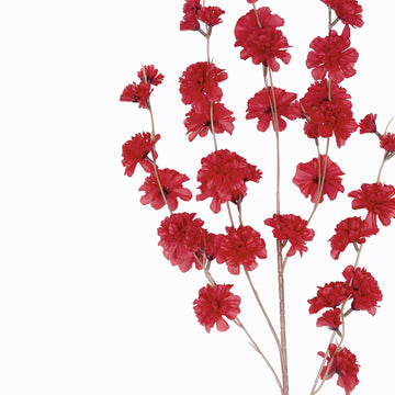 Realistic and Versatile Artificial Silk Carnation Flower Stems