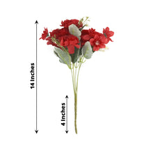 3 Pack Of 14 Inch Artificial Red Silk Carnation Flower Bouquet