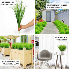 20 Inch Artificial Green 3 Plants Decorative Grass Sprays 