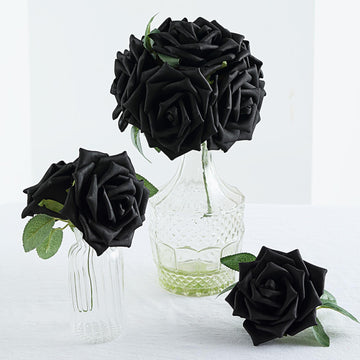 Elegant Black Roses for Stunning Event Decor