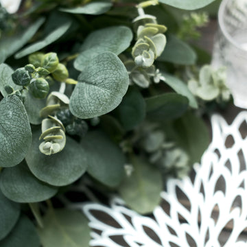 Create a Serene Ambiance with the Real Touch Artificial Eucalyptus Leaf Flower Bouquet