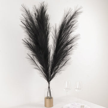 Add Drama and Sophistication with Black Artificial Pampas Grass