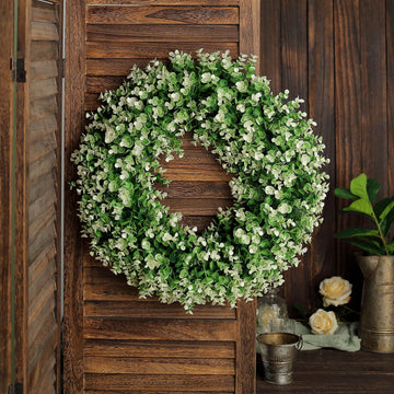Enhance Your Event Decor with the Beautiful Green/White Garland Rings