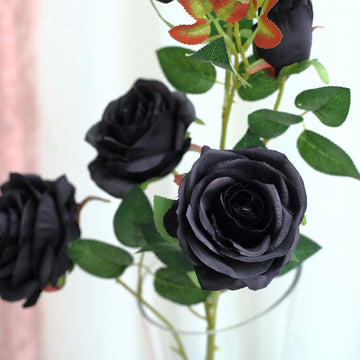 Versatile and Beautiful Artificial Silk Rose Flower Bush Stems