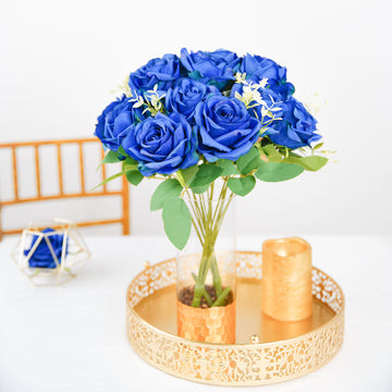Create Unforgettable Events with Royal Blue Artificial Silk Rose Flower Arrangements