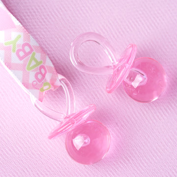 Large Pink Decorative Baby Pacifiers - Add a Touch of Sweetness to Your Celebrations