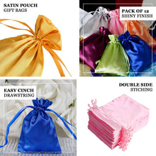 12 Pack | 4inch Fuchsia Satin Drawstring Wedding Party Favor Gift Bags