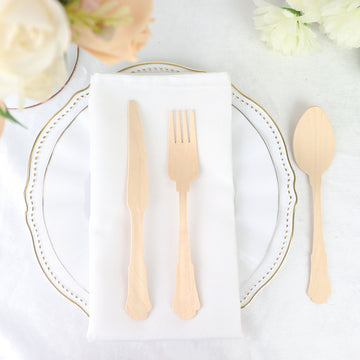 Elevate Your Event Decor with Vintage Baroque Wooden Utensils