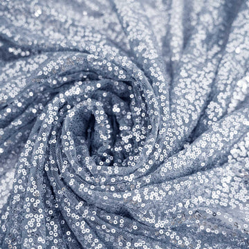 Create Unforgettable Memories with the Dusty Blue Sequin Photo Backdrop Curtain Panel
