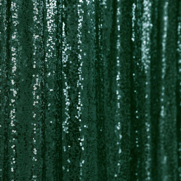 Create Unforgettable Memories with the Hunter Emerald Green Sequin Photo Backdrop Curtain Panel
