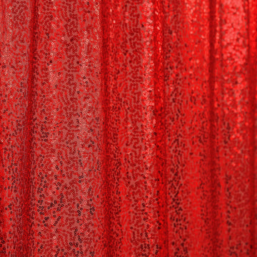 Create Unforgettable Moments with the Red Sequin Photo Backdrop Curtain Panel