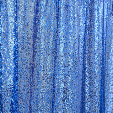 Create a Captivating Atmosphere with the Royal Blue Sequin Photo Backdrop Curtain Panel