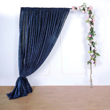 Stunning Navy Blue Event Drapery for Any Occasion