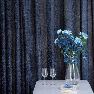 Create Memorable Events with Our Navy Blue Tinsel Backdrop