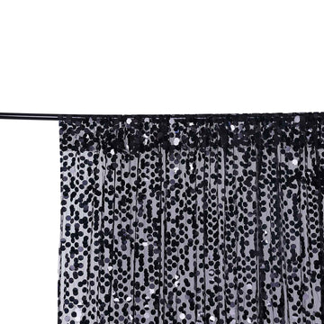 Elevate Your Event Decor with the Black Payette Sequin Backdrop