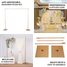 Metal Frame Square Backdrop Stand Kit In Gold