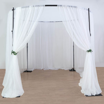 Elegant Black Metal Wedding Event Arch Stand