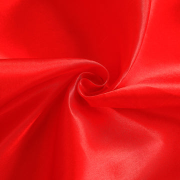 Create a Glamorous Ambiance with the Red Satin Curtain Panel