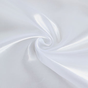 Add Glamour and Sophistication with White Satin Curtain Panels