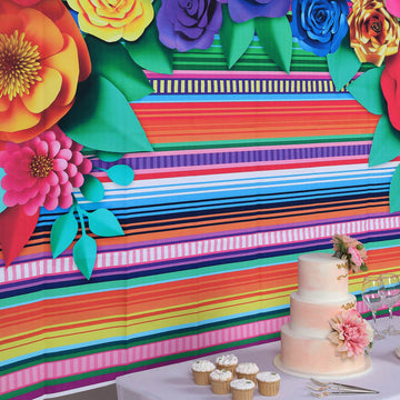 Add a Splash of Color with the Colorful Striped Photography Backdrop