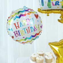 Mylar Foil Balloon Set Happy Birthday Cake Round And Gold Star
