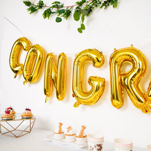 Gold Mylar Congrats Shiny Gold Balloon Sign 13 Inch Ready To Use 