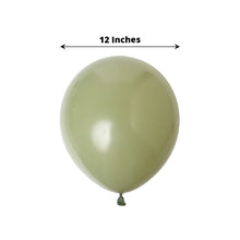Air & Helium 12 Inch Matte Pastel Olive Green Latex Party Balloons 25 Pack