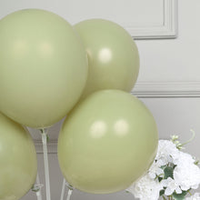 25 Pack of Matte Pastel Olive Green 12 Inch Air & Helium Latex Balloons 