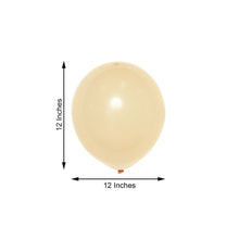25 Pack | 12inch Matte Pastel Peach Helium or Air Latex Party Balloons