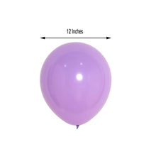 12 Inch Air or Helium Latex Balloons Matte Pastel Purple 25 Pack
