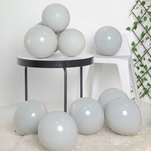 10 Inch Matte Gray Double Stuffed Latex Balloons 25 Pack 