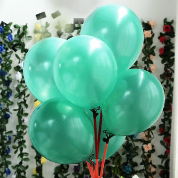 Create a Magical Atmosphere with Shiny Pearl Turquoise Latex Balloons