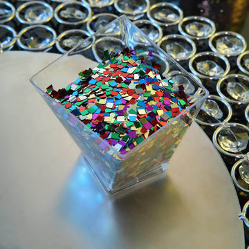 Sparkling Metallic Multi-Color DIY Art and Craft Chunky Confetti Glitter 50g Bag
